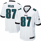 Nike Men & Women & Youth Eagles #87 Brent Celek White Team Color Game Jersey,baseball caps,new era cap wholesale,wholesale hats